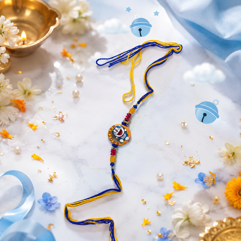 Premium Doraemon Cartoon Rakhi for Kids 2