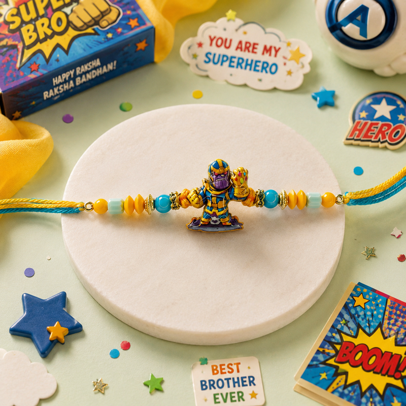 Handmade Kids Superhero Raksha Bandhan Rakhi 1