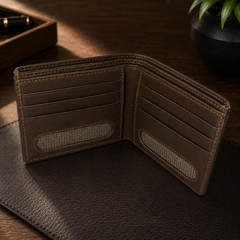 Heritage Premium Leather Bi-Fold Wallet For Men 4