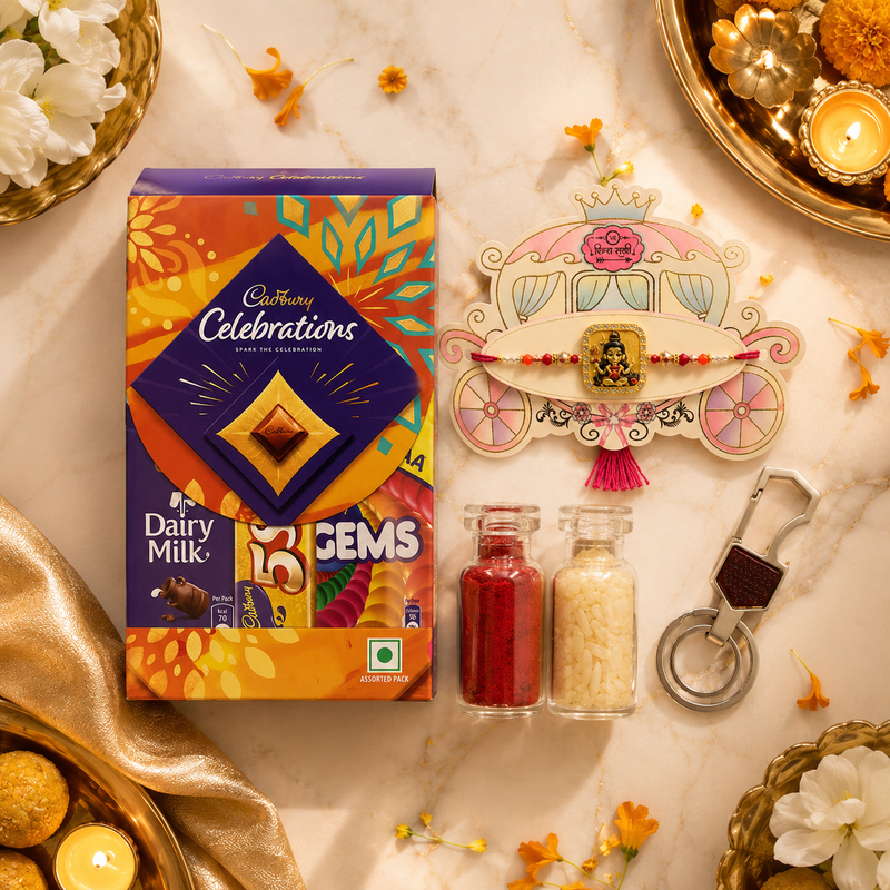 Premium Lord Shiva Rakhi Gift Combo for Brother 3