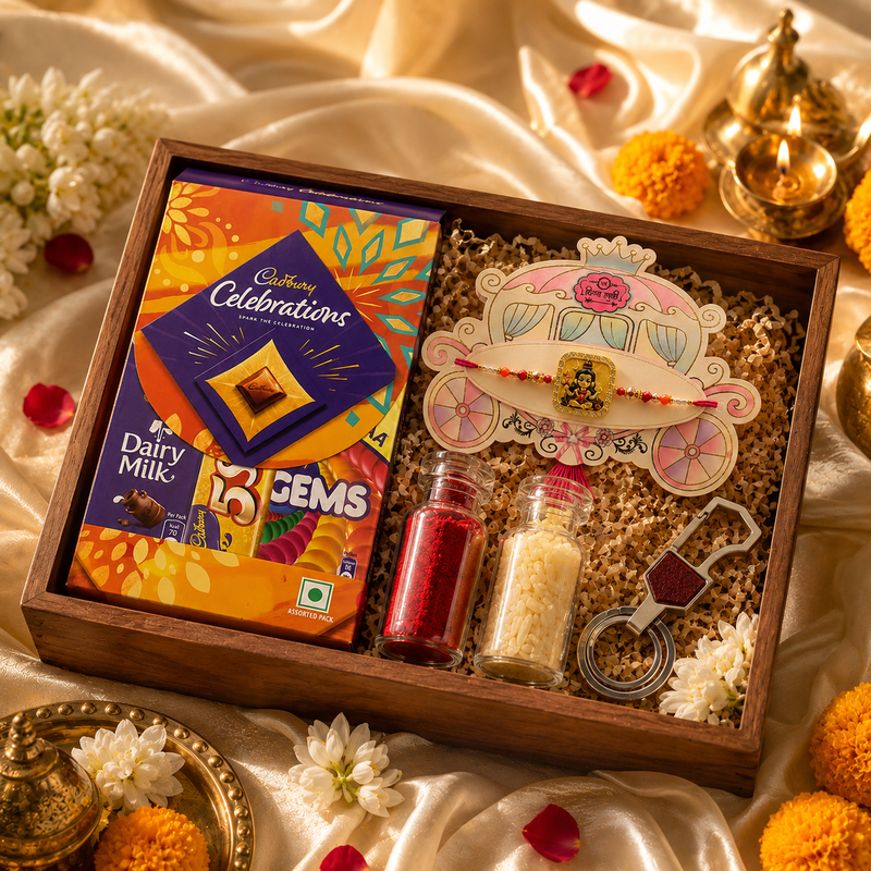 Premium Lord Shiva Rakhi Gift Combo for Brother 2