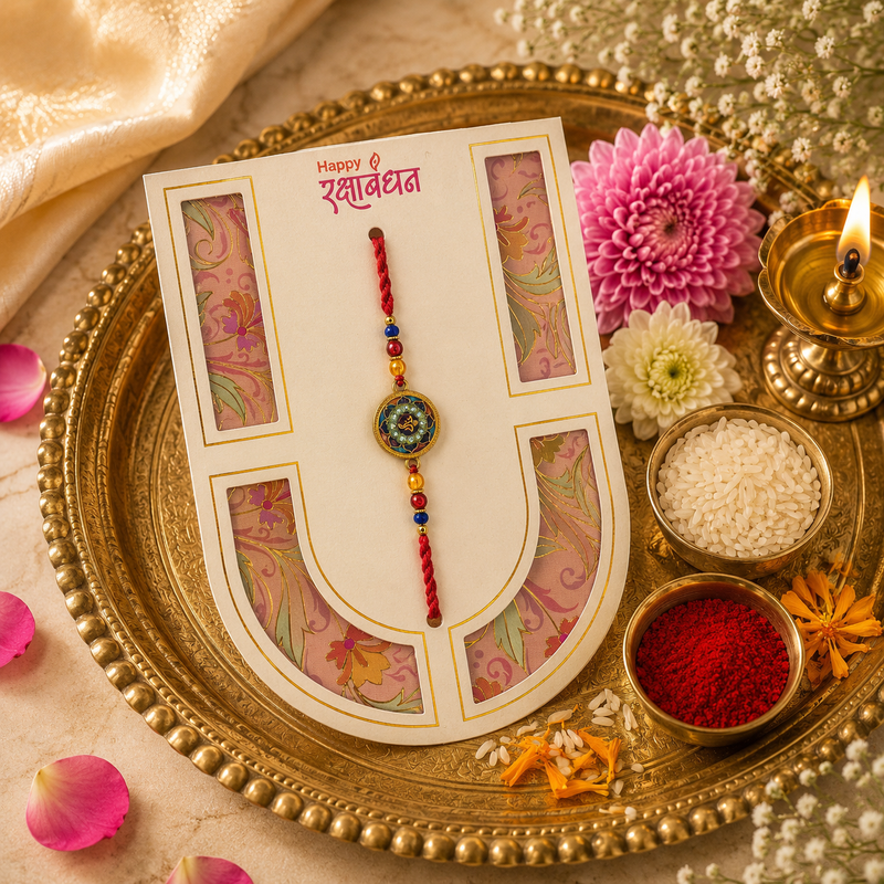 Shree Ganesha Divine Blessings Premium Rakhi for Brother 1