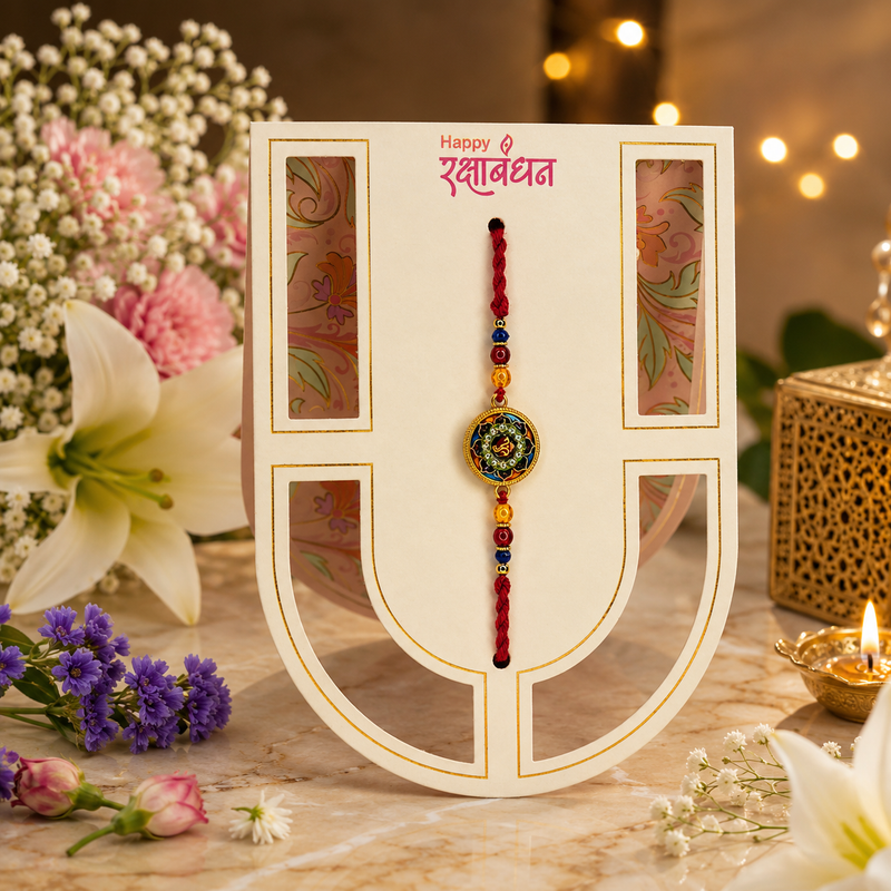 Shree Ganesha Divine Blessings Premium Rakhi for Brother 3