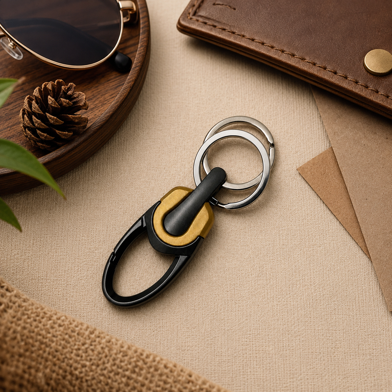 UrbanForge Premium Heavy Duty Metal Key Ring for Men 1