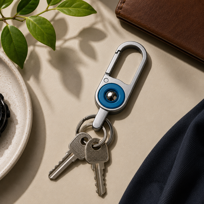 Urban Glide Premium 360° Rotating Metal Car Key Ring for Men 3